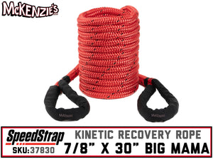 7/8" x 30FT BIG MAMA | Kinetic Recovery Rope | 28,300lbs MRC | Speed Strap 37830