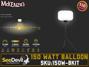 See Devil 150 Watt Balloon Light Kit
