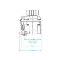 Tilton 3-Chamber Plastic Reservoirs - Standard & Low Profile