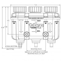 Tilton 3-Chamber Plastic Reservoirs - Standard & Low Profile