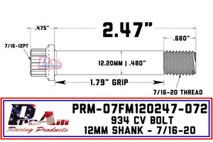 ProAm Racing 934 CV Bolts