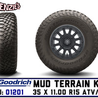 BFG 35x11R15 Mud Terrain KM3 UTV Tire | BFGoodrich 01201