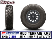 BFG 35x11R15 Mud Terrain KM3 UTV Tire | BFGoodrich 01201