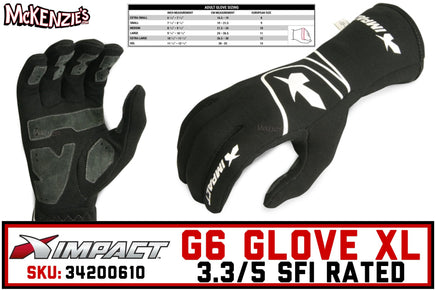 X-Large G6 Glove | SFI 3.3/5 | Impact 34200610