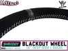 Shreddy Blackout Steering Wheel | 13" Suede x 3" Dish 6-Bolt | PRP SHRDY-G240