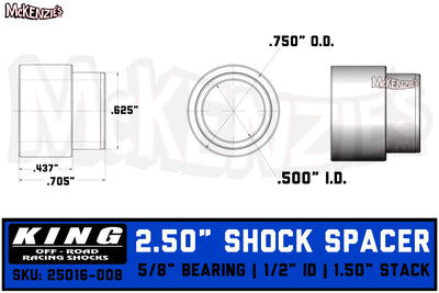 King Shocks 25016-008 | 5/8 Bearing - 1/2