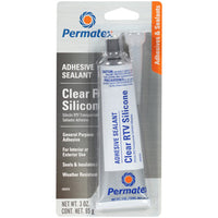Permatex® Clear RTV Silicone Adhesive Sealant