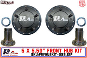 ProAm 5 on 5.50" Front Prerunner Truck Hubs | 12-Bolt PRM Snouts | IronMan Series