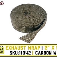 2" x 50ft Header Wrap |  Carbon Wrap | Thermo Tec 11042