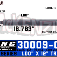 King Shocks 30009-W12 | 1.00" X 12" Travel Shaft | 3.0/3.5 Race Series