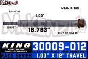 King Shocks 30009-W12 | 1.00" X 12" Travel Shaft | 3.0/3.5 Race Series