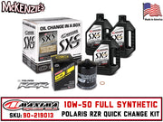 Polaris 10W-50 Full Synthetic Oil Quick Change Kit | Maxima 90-219013