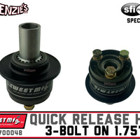 Sweet Steering Wheel Quick Release | 3-Bolt on 1.75" | 801-70004B
