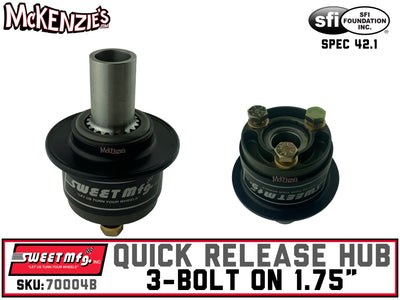 Sweet Steering Wheel Quick Release | 3-Bolt on 1.75