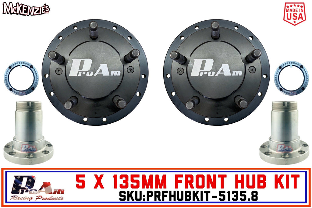 ProAm 5 on 135mm Front Prerunner Truck Hubs - 8 Bolt Snouts - IronMan Series