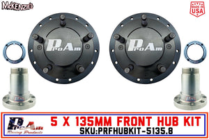 ProAm 5 on 135mm Front Prerunner Truck Hubs - 8 Bolt Snouts - IronMan Series