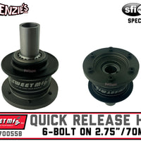 Sweet Steering Wheel Quick Release | 6-Bolt on 2.75"/70mm | 801-70055B