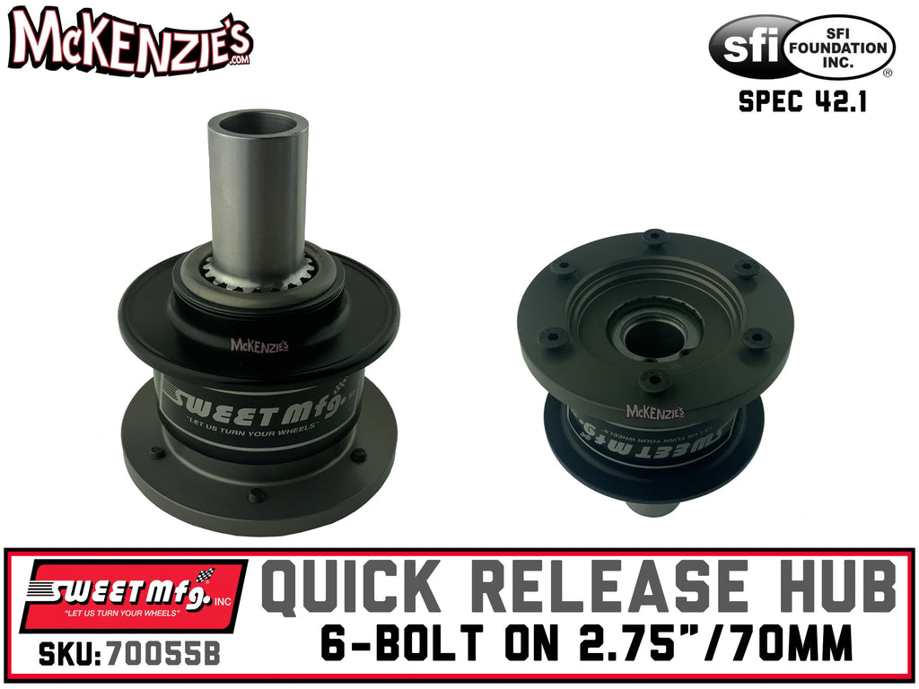 Sweet Steering Wheel Quick Release | 6-Bolt on 2.75"/70mm | 801-70055B