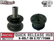 Sweet Steering Wheel Quick Release | 6-Bolt on 2.75"/70mm | 801-70055B