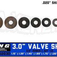 King Shock Valve Shim Kit | 3.0" x .020" Shock Valve Stack | King VS2030