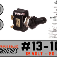 K4 Sealed Toggle Switches - Single Pole