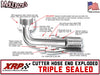 -8AN 45˚ Triple Sealed Hose End | Double-Swivel | XRP 204508BB