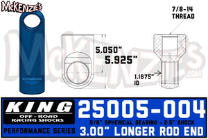 King 25005-004 | 2.5" Shock Rod End