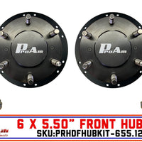 ProAm 6 on 5.50" HD Front Prerunner Truck Hubs | 12-Bolt DANA Snouts | IronMan Series