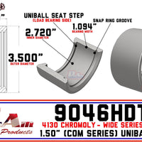 PRM-9046HDT | 1.50" Uniball Cup