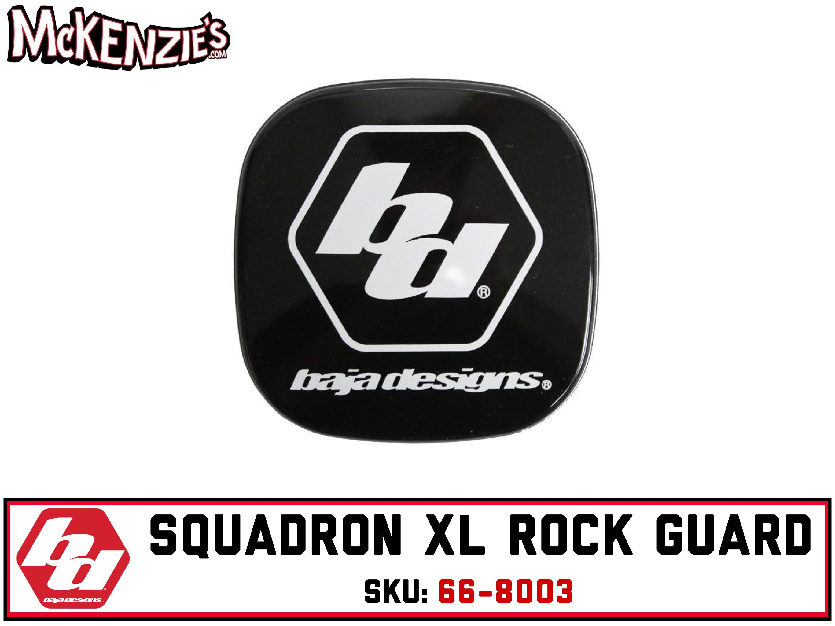Baja Designs 66-8003 | Squadron XL Rock Guard | Black| McKenzie's