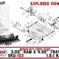 HOWE 103 | 3.00" Ram x 4.50" Travel Buggy Power Rack