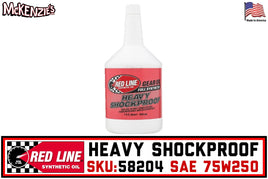 Redline 58204 | Heavy Shockproof Gear Oil | 75W-250 Synthetic Quart