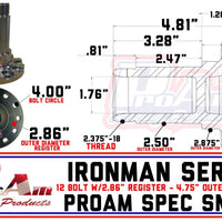 ProAm 2.50" 12-Bolt PRM Spec Snout