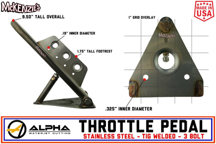 P0013 Alpha Throttle Pedal - 3 Bolt