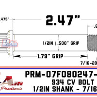 ProAm Racing 934 CV Bolts