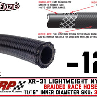 -12  XR-31 Lightweight Nylon Braided Race Hose | .688" ID - .928" OD | XRP 311200