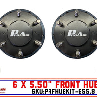 ProAm 6 on 5.50" Front Prerunner Truck Hubs - 8 Bolt Snouts - IronMan Series