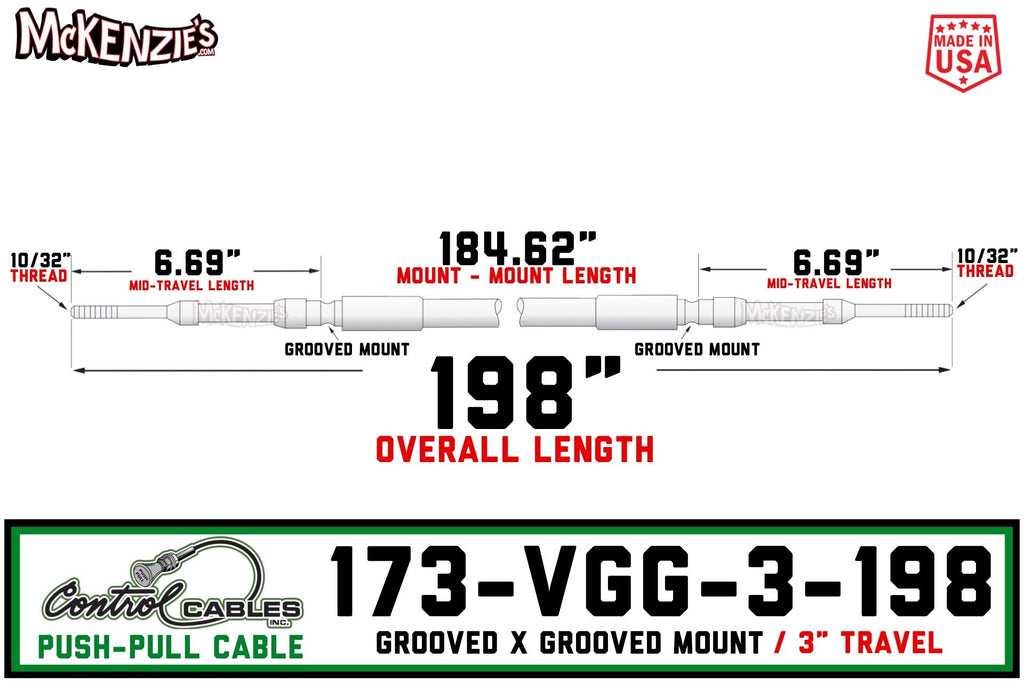 Control Cable 173-VGG-3-198