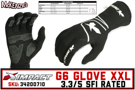 XX-Large G6 Glove | SFI 3.3/5 | Impact 34200710