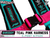 Shreddy 5.3 Harness Teal & Pink | Bolt-in w/Pads | PRP SHRDY5.3TP