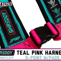 Shreddy 5.3 Harness Teal & Pink | Bolt-in w/Pads | PRP SHRDY5.3TP