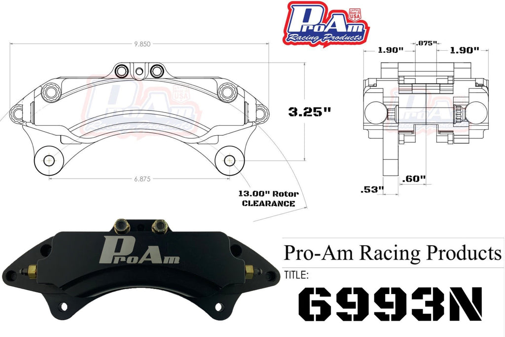 ProAm 6-Piston Caliper 6993N