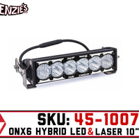 Baja Designs 45-1007 | OnX6 10" Bar | Hybrid LED & Laser