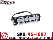 Baja Designs 45-1007 | OnX6 10" Bar | Hybrid LED & Laser