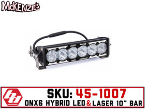 Baja Designs 45-1007 | OnX6 10" Bar | Hybrid LED & Laser