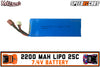 Speed RC Cars | 7.4V 2200mAh 25C Lipo Battery T Plug