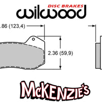 Wilwood 6712 Series Brake Pads - 4.86" Width x .49" Thick