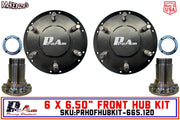 ProAm 6 on 6.50" HD Front Prerunner Truck Hubs | 12-Bolt DANA Snouts | IronMan Series