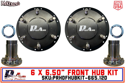 ProAm 6 on 6.50" HD Front Prerunner Truck Hubs | 12-Bolt DANA Snouts | IronMan Series