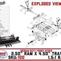 HOWE 100 | 2.50" Ram x 4.50" Travel Buggy Power Rack